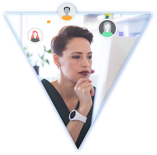 A facility manager reviewing available caregivers